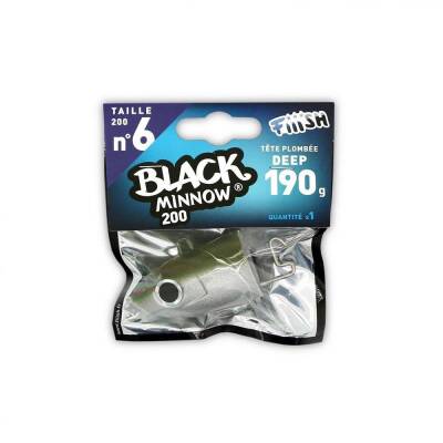 Fiiish Black Minnow No:6 Kafa Deep 190gr Kaki Jighead - 2