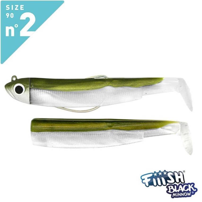 Fiiish Black Minnow No:2 Double Combo 90mm 10gr Kaki Silikon Yem - 3