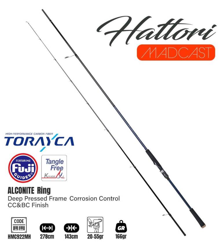 Fujin Madcast 278cm 20-55gr Spin Kamışı - 1