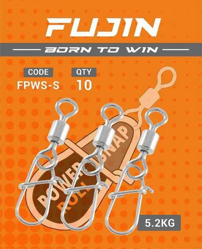 Fujin Power Roll Snap Fırdöndülü Klips - S 5,2kg - 2