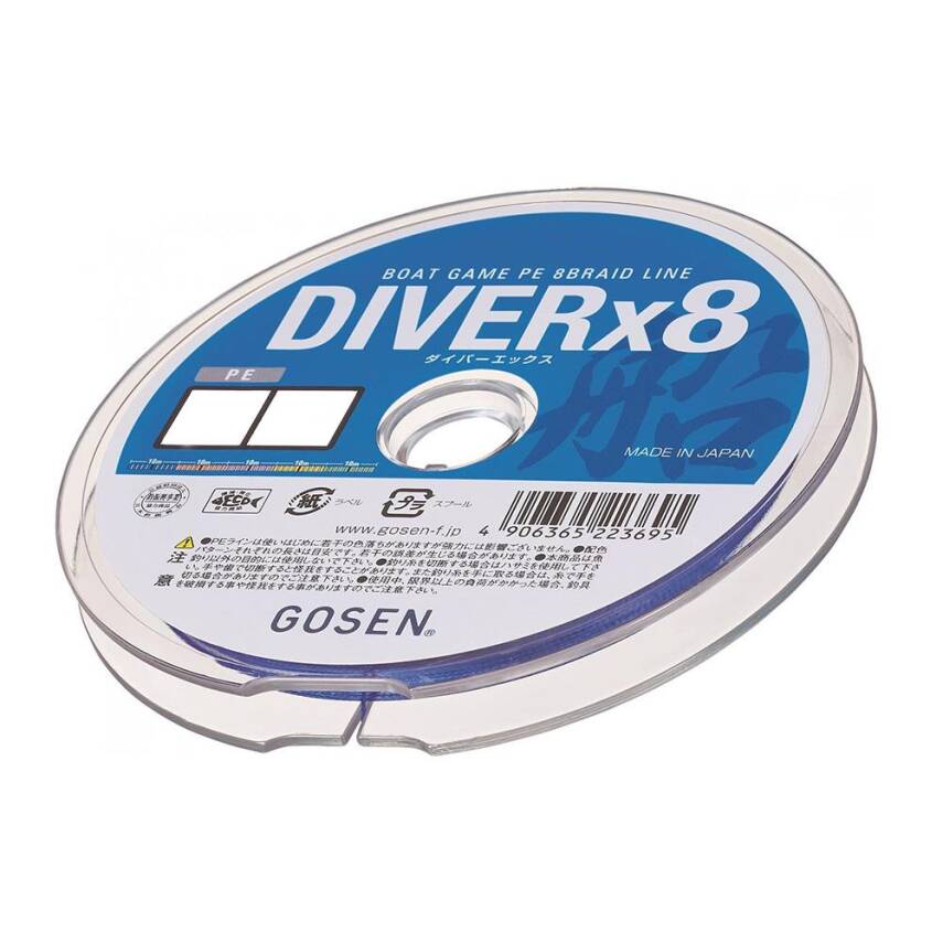 Gosen Diver Bot Game 8 Örgü 300m Multicolor İp Misina - 30PE 260lb - 2