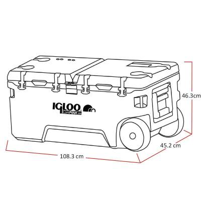 Igloo CoreMAX 120 Lt Tekerlekli Buzluk - 3