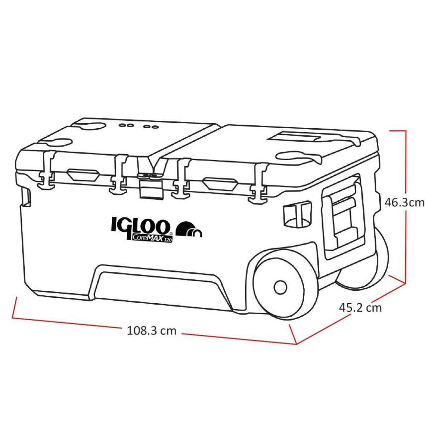 Igloo CoreMAX 120 Lt Tekerlekli Buzluk - 3