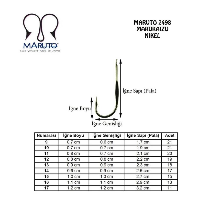 Maruto 2498 Nikel Olta İğnesi - 2