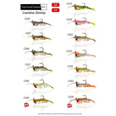 Naniwa Osaka Shi Caridina Silikon Karides 10cm 14gr