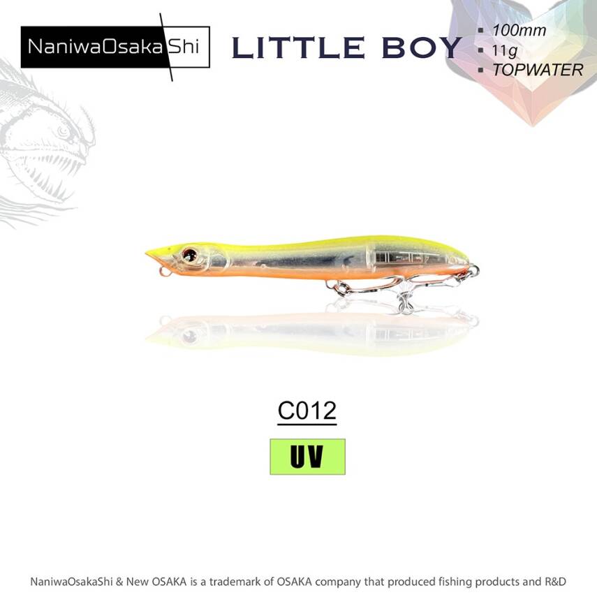 Naniwa Osaka Shi Little Boy 100mm 11gr Su Üstü Yem - 7
