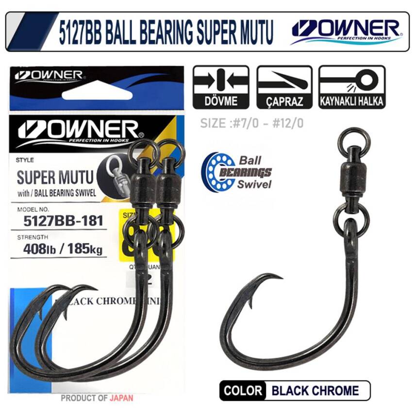 Owner 5127 BB Super Mutu BB Orkinos İğnesi - No: 7/0 - 1