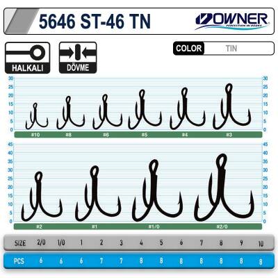 Owner ST-46 Tin Üçlü İğne - 2