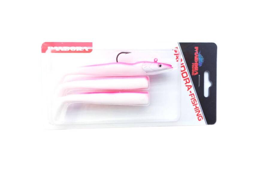 Pandora Sandeel 10cm Silikon Yem - Pink White - 1