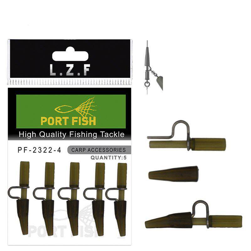 Portfish 2322-4 Distance 5 Adet Kurşun Klipsi ve Kuyruk Lastiği - 1