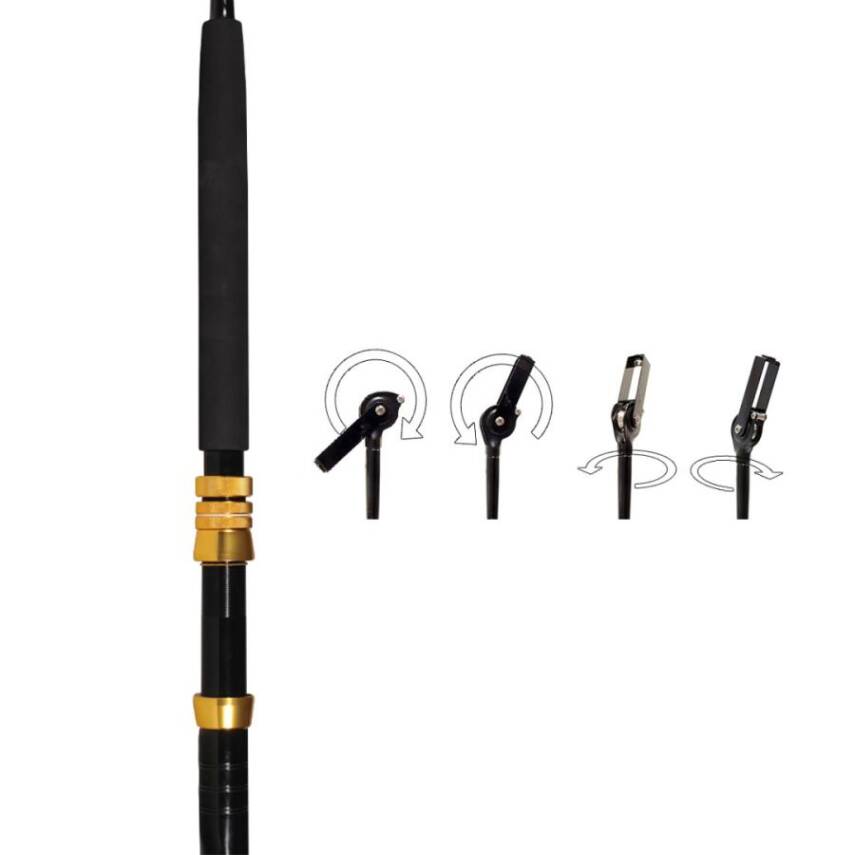 Seabor Deep Sea 180cm 60-100 LBS Trolling Kamış-Eğri Sap - 3