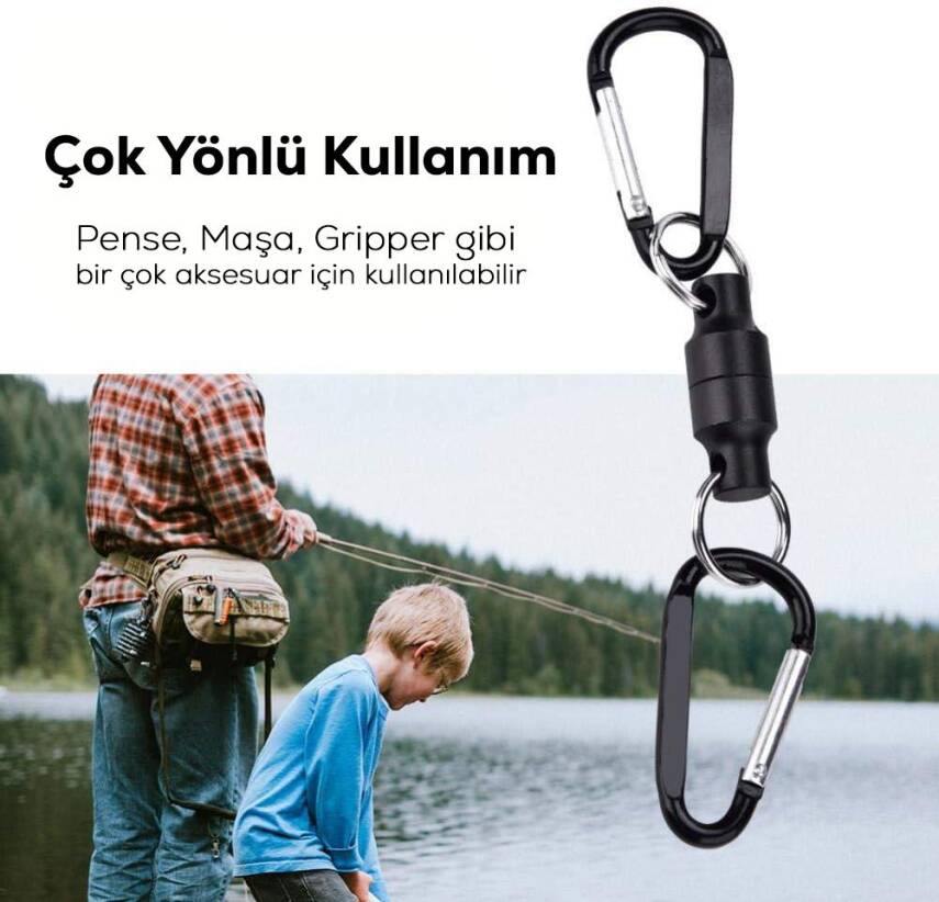 Shufa Çift Karabinalı Mıknatıs Ekipman Tutucu - 4