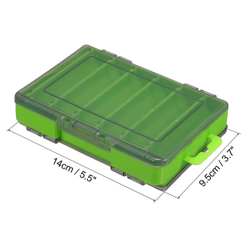 Shufa Lure Box Çift Taraflı LRF Yem Kutusu 85mm - Yeşil - 3
