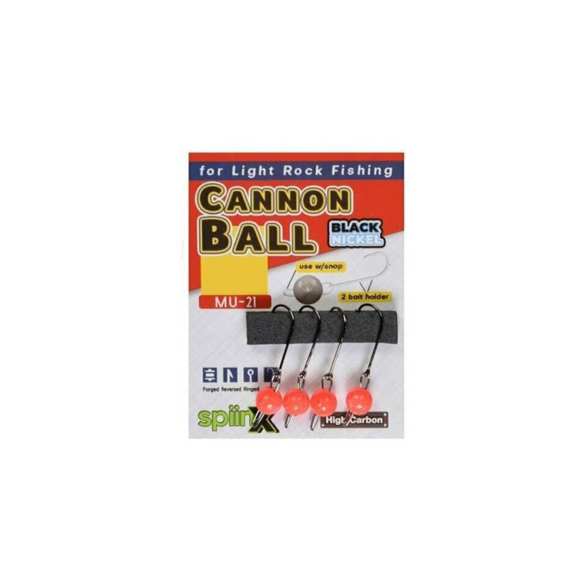 Spiinx Cannon Ball Mafsallı Pembe UV Jighead - 1