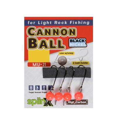 Spiinx Cannon Ball Mafsallı Turuncu UV Jighead