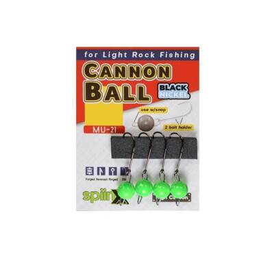 Spiinx Cannon Ball Mafsallı Yeşil UV Jighead