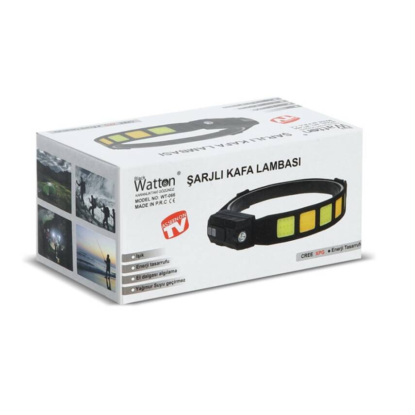 Watton WT-066 Sensörlü Şarjlı Led Kafa Lambası - 2