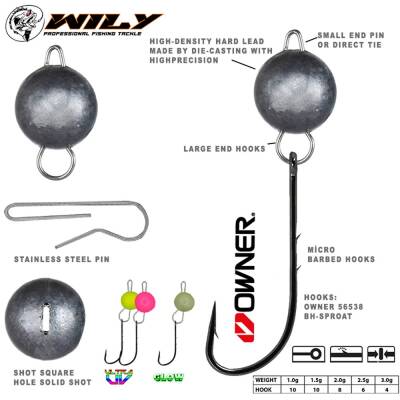 Wily Mafsallı Pembe UV Head Jighead - 2