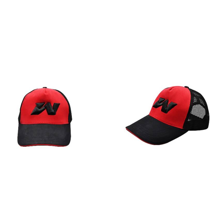 Wily Wear Sandviç Siperli Fileli Kırmızı Balıkçı Şapkası - 1