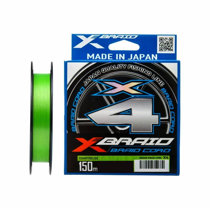 YGK X-Braid Braid Cord 4x 150m Fluo Green İp Misina - 1