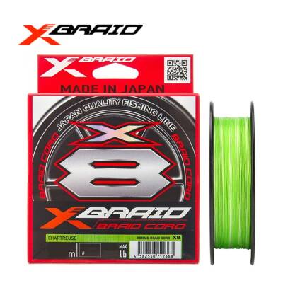 YGK X-Braid Braid Cord 8x 300m Fluo Green İp Misina